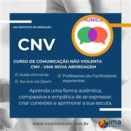 Curso - CNV (Comunicação Não Violenta), uma nova abordagem