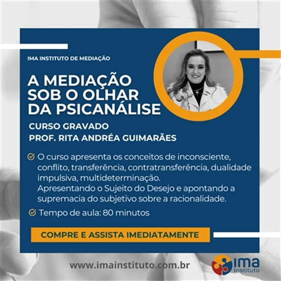 Curso - A Mediação sob o olhar da Psicanálise